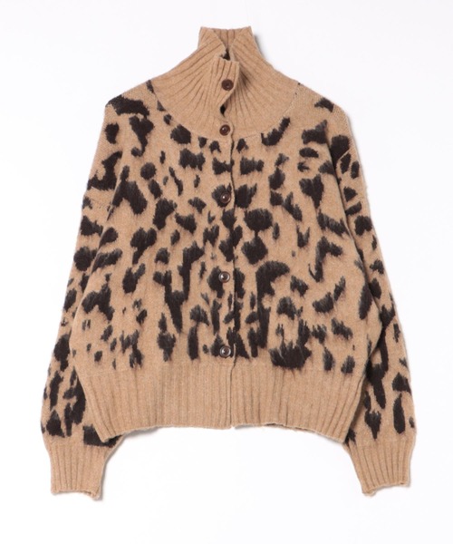 ヒョウ柄　ベージュ　カーディガン ヒョウ柄2WAYニットカーディガン｜INGNI(イング) 公式通販｜INGNI STORE