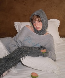 SANSeLF（サンセルフ）の「【SANSeLF】 杢ニットバラクラバ リブエッジ フードフォルム saa25a127（ネックウォーマー/スヌード・レディース）」