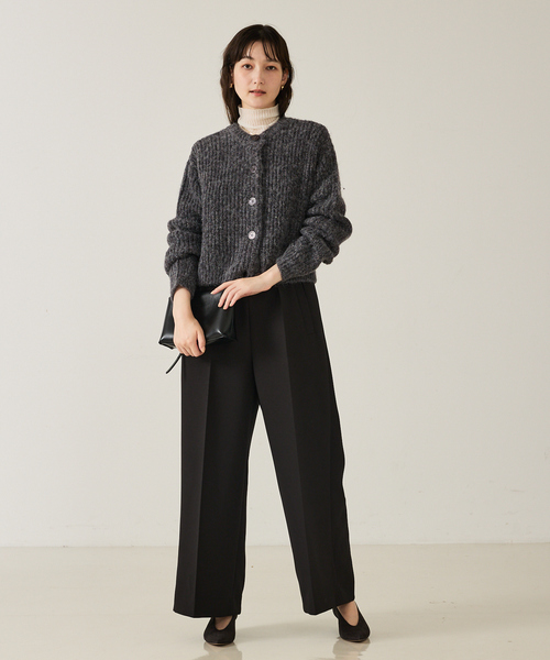 qualite（カリテ）の「【前後で着回し可能】2WAYラメニットカーディガン/秋服/冬服/ラメ/クリスマス/ローゲージニット（カーディガン/ボレロ・レディース・ベージュ/グレー・フリー）」の8枚目の写真