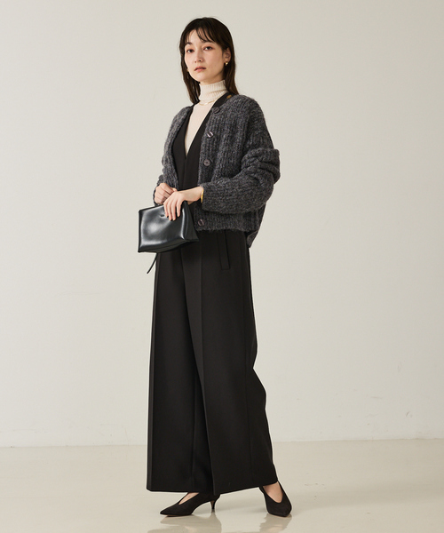 qualite（カリテ）の「【前後で着回し可能】2WAYラメニットカーディガン/秋服/冬服/ラメ/クリスマス/ローゲージニット（カーディガン/ボレロ・レディース・ベージュ/グレー・フリー）」の11枚目の写真