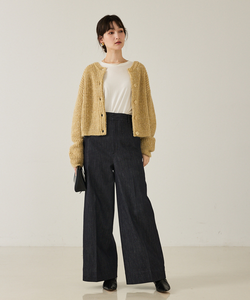 qualite（カリテ）の「【前後で着回し可能】2WAYラメニットカーディガン/秋服/冬服/ラメ/クリスマス/ローゲージニット（カーディガン/ボレロ・レディース・ベージュ/グレー・フリー）」の13枚目の写真