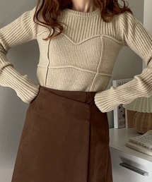 merrylatte | アルパカタッチビスチェデザインニット【NOUA】(ニット/セーター)