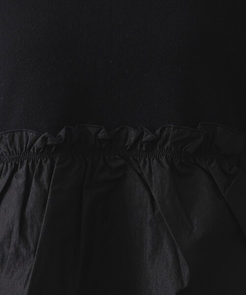 OPAQUE.CLIP（オペークドットクリップ）の「フリルドッキングニット【洗濯機OK】（ニット/セーター・レディース・ライトグレー/ブラック/ライトベージュ・38/40/42）」の11枚目の写真