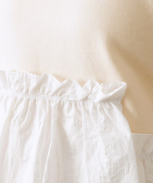 OPAQUE.CLIP（オペークドットクリップ）の「フリルドッキングニット【洗濯機OK】（ニット/セーター・レディース・ライトグレー/ブラック/ライトベージュ・38/40/42）」の15枚目の写真