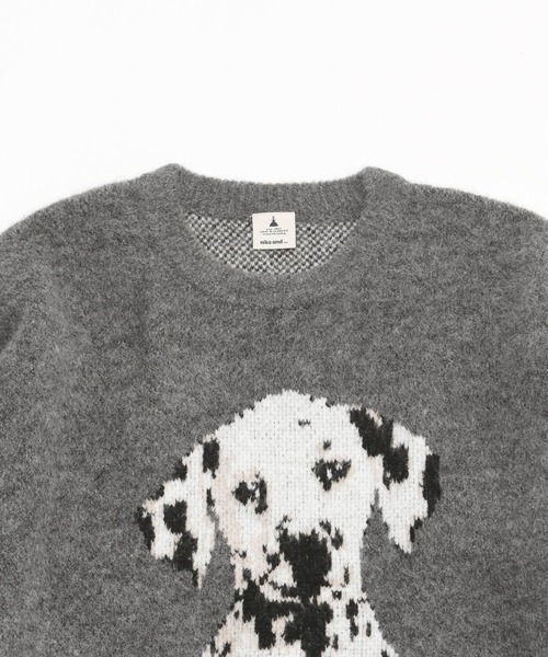 niko and...（ニコアンド）の「DOGアソートニットプルオーバー（ニット/セーター・レディース・アイボリー/グレー/ボルドー・MEDIUM/LARGE）」の17枚目の写真