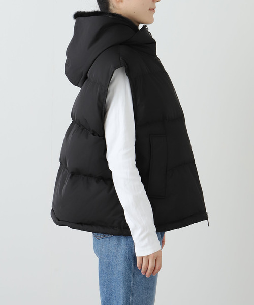 【完売品】ドゥーズィエムクラス　別注　 MY WHITE ダウンベスト　黒 MY WHITE/マイホワイト】VEST（ベスト）｜Deuxieme Classe