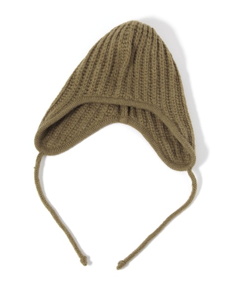 studio CLIP（スタディオクリップ）の「【daily CLIP】odds フラッフィーフラップワッチ（ニットキャップ/ビーニー・レディース・ブラック/ホワイト/イエロー・FREE）」の3枚目の写真