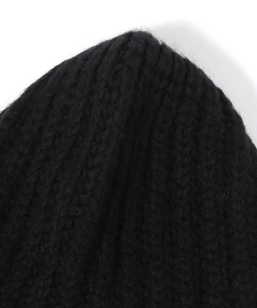 studio CLIP（スタディオクリップ）の「【daily CLIP】odds フラッフィーフラップワッチ（ニットキャップ/ビーニー・レディース・ブラック/ホワイト/イエロー・FREE）」の5枚目の写真