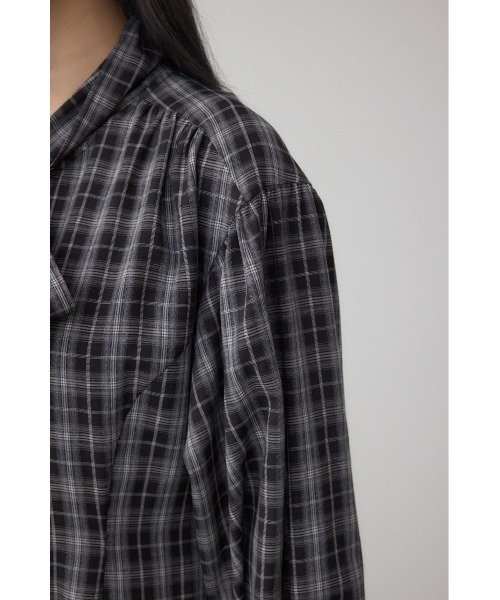 AZUL by moussy（アズールバイマウジー）の「チェックボウタイワンピース（ワンピース・レディース・ブラウン系その他/ブラック系その他・SMALL/MEDIUM）」の10枚目の写真