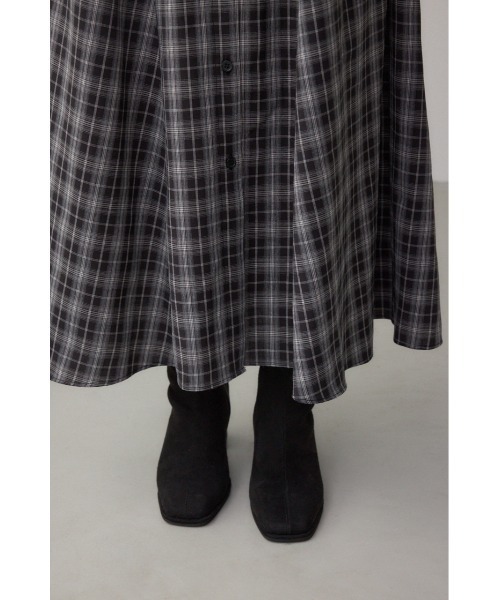 AZUL by moussy（アズールバイマウジー）の「チェックボウタイワンピース（ワンピース・レディース・ブラウン系その他/ブラック系その他・SMALL/MEDIUM）」の12枚目の写真