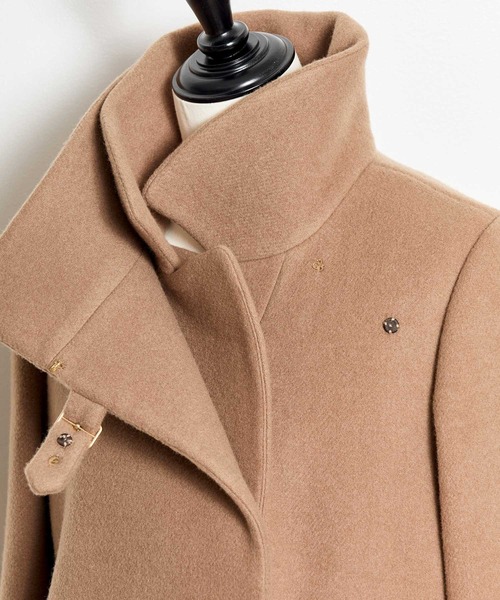 NOELA（ノエラ）の「２ＷＡＹスタンドカラーウールコート（トレンチコート・レディース・オフホワイト/ダークブラウン/キャメル・S/M）」の18枚目の写真