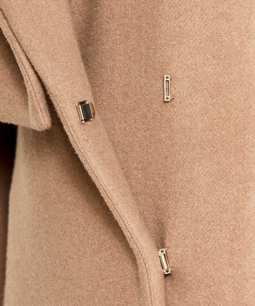 NOELA（ノエラ）の「２ＷＡＹスタンドカラーウールコート（トレンチコート・レディース・オフホワイト/ダークブラウン/キャメル・S/M）」の22枚目の写真