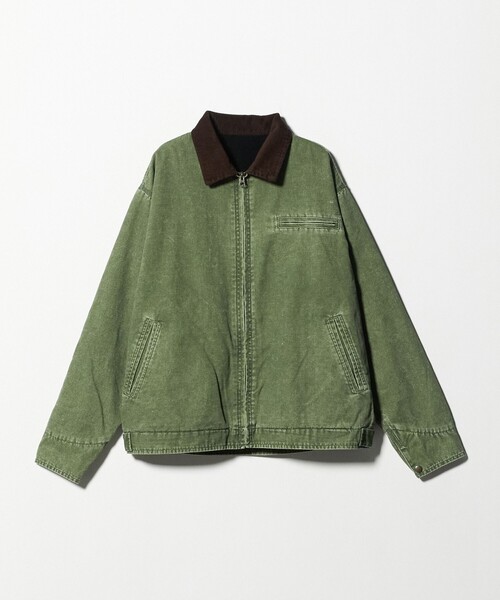 A DAY IN THE LIFE UNITED ARROWS(アデイインザライフユナイテッドアローズ)の「ウォッシュ ダッククロス ジップブルゾン<A DAY IN THE LIFE>(ブルゾン・メンズ・ブラック/オリーブ・L/M)」の9枚目の写真