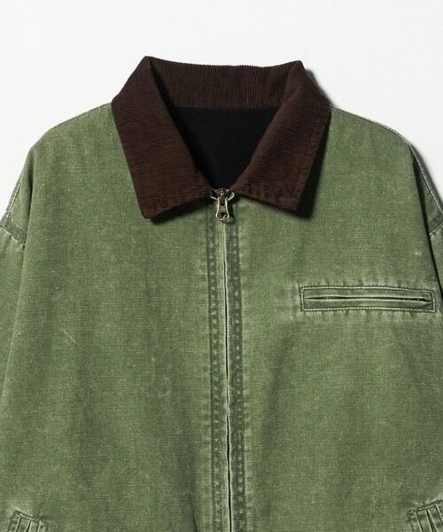 A DAY IN THE LIFE UNITED ARROWS(アデイインザライフユナイテッドアローズ)の「ウォッシュ ダッククロス ジップブルゾン<A DAY IN THE LIFE>(ブルゾン・メンズ・ブラック/オリーブ・L/M)」の11枚目の写真