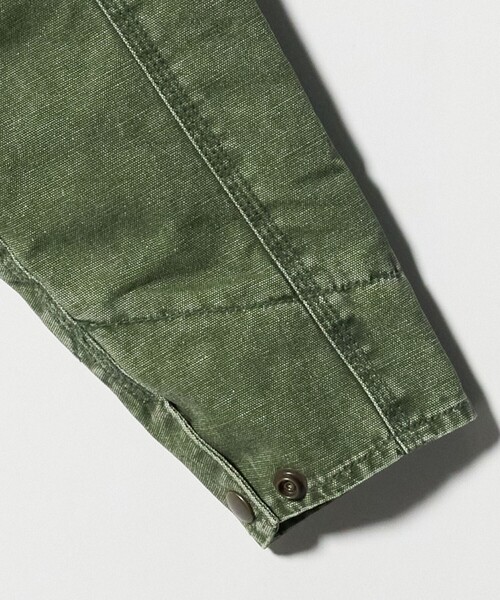 A DAY IN THE LIFE UNITED ARROWS(アデイインザライフユナイテッドアローズ)の「ウォッシュ ダッククロス ジップブルゾン<A DAY IN THE LIFE>(ブルゾン・メンズ・ブラック/オリーブ・L/M)」の13枚目の写真