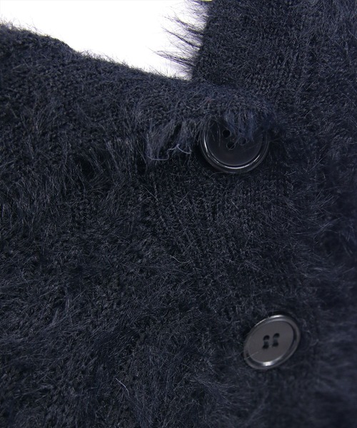 CLEAR BASIC（クリアベーシック）の「サイドボタンフェザーニットチュニック［大人 カジュアル 着回し力抜群］≪AW新作≫（チュニック・レディース・アイボリー/ブラック/グレー・F）」の9枚目の写真