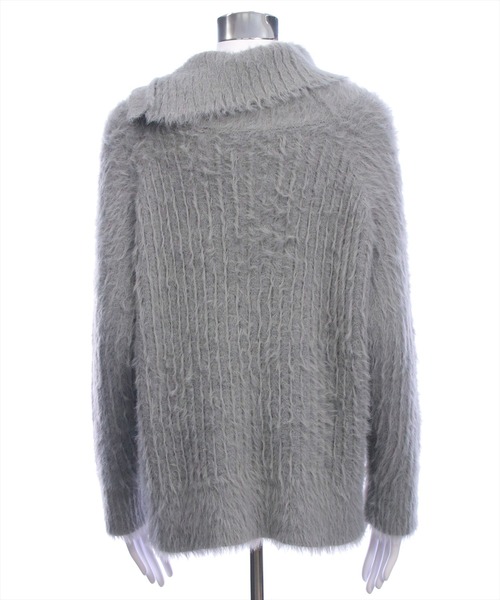 CLEAR BASIC（クリアベーシック）の「サイドボタンフェザーニットチュニック［大人 カジュアル 着回し力抜群］≪AW新作≫（チュニック・レディース・アイボリー/ブラック/グレー・F）」の14枚目の写真