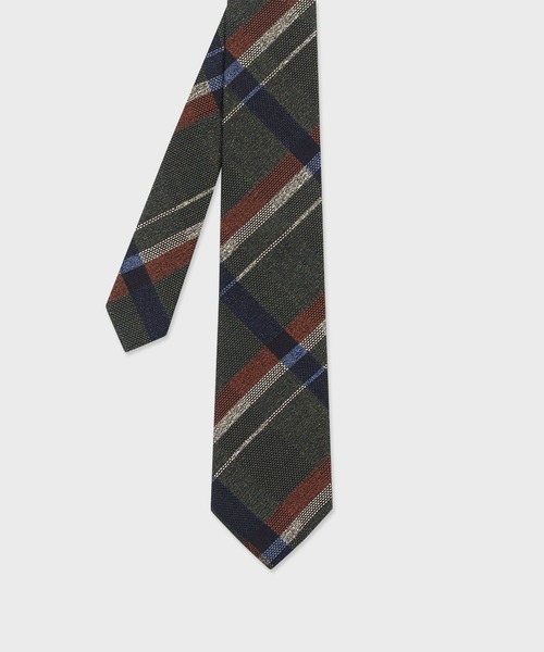 Paul Smith(ポールスミス)の「クラシックチェック タイ【250031 552MJ】(ネクタイ・メンズ・ダークグリーン/ダークブラウン/ベージュ・FREE)」の3枚目の写真