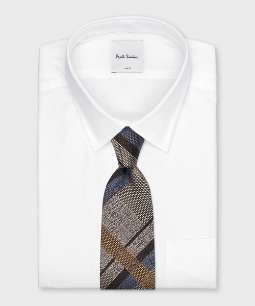 Paul Smith(ポールスミス)の「クラシックチェック タイ【250031 552MJ】(ネクタイ・メンズ・ダークグリーン/ダークブラウン/ベージュ・FREE)」の7枚目の写真
