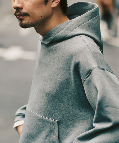 417 EDIFICE(フォーワンセブンエディフィス)の「LE JAPON AOAP 417別注 フーディ "セットアップ着用可能"(パーカー・メンズ・ブラック/グレー/ベージュ・MEDIUM/LARGE)」の9枚目の写真