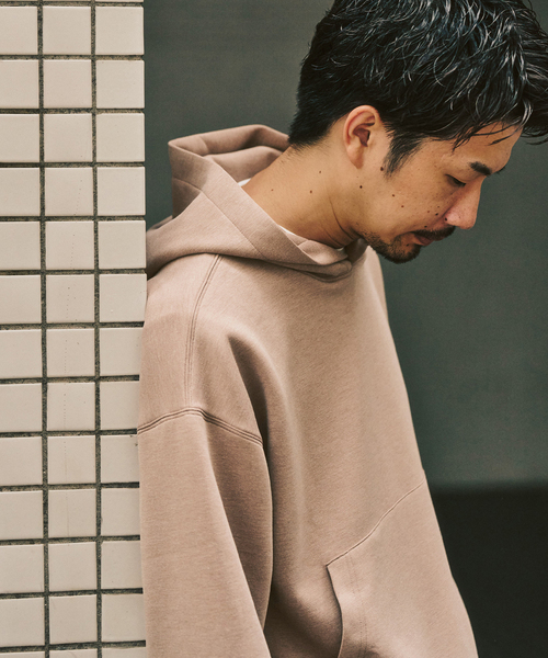 417 EDIFICE(フォーワンセブンエディフィス)の「LE JAPON AOAP 417別注 フーディ "セットアップ着用可能"(パーカー・メンズ・ブラック/グレー/ベージュ・MEDIUM/LARGE)」の18枚目の写真