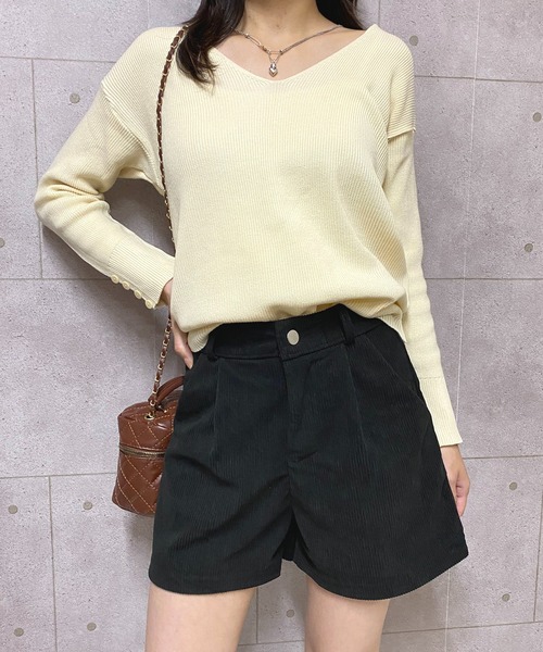NANEA(ナネア)の「コーデュロイショートパンツ(その他パンツ・レディース・ホワイト/ブラック/ブラウン・SMALL/MEDIUM/LARGE)」の21枚目の写真