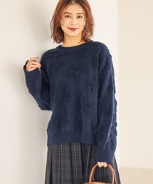 未使用^_^BY★ボタニカルプルオーバー レディースのニット/セーター（花柄・ボタニカル柄