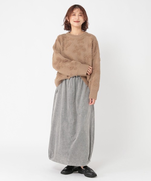 studio CLIP（スタディオクリップ）の「7ゲージパイルジャガード花柄ニットプルオーバー（ニット/セーター・レディース・ライトブルー/その他7/その他8/ライトグレー/モカ/ネイビー・FREE）」の13枚目の写真