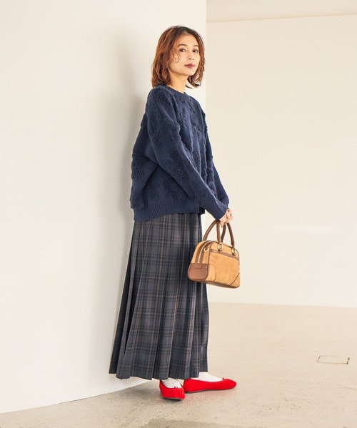 studio CLIP（スタディオクリップ）の「7ゲージパイルジャガード花柄ニットプルオーバー（ニット/セーター・レディース・ライトブルー/その他7/その他8/ライトグレー/モカ/ネイビー・FREE）」の22枚目の写真