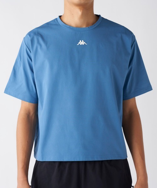 Kappa(カッパ)の「【Kappa/カッパ】半袖ロゴTシャツ(Tシャツ/カットソー・メンズ・ブルー/オフホワイト/ブラック・SMALL/MEDIUM/X-LARGE/LARGE/XX-LARGE)」の1枚目の写真