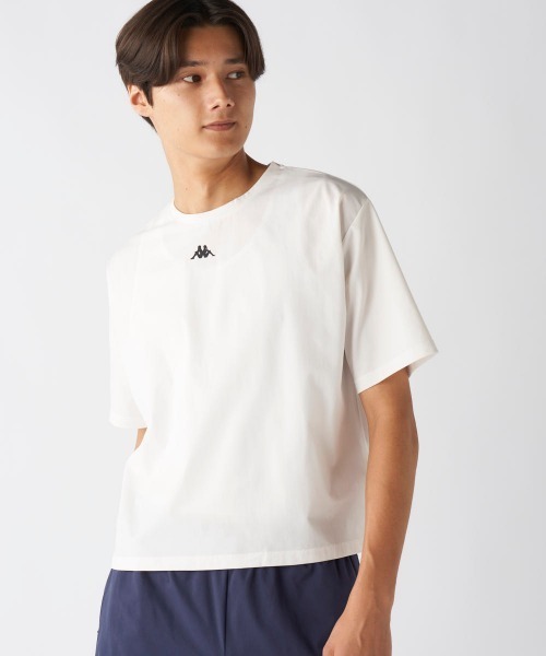 Kappa(カッパ)の「【Kappa/カッパ】半袖ロゴTシャツ(Tシャツ/カットソー・メンズ・ブルー/オフホワイト/ブラック・SMALL/MEDIUM/X-LARGE/LARGE/XX-LARGE)」の9枚目の写真