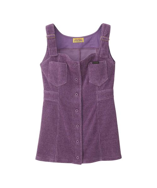 HYSTERIC GLAMOUR(ヒステリックグラマー)の「コーデュロイジャンパースカート(ワンピース・レディース・チャコールグレー/パープル/カーキ・FREE)」の1枚目の写真