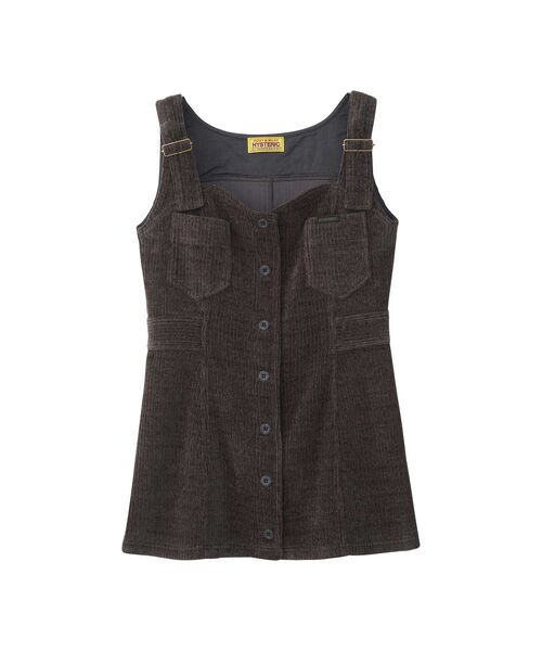 HYSTERIC GLAMOUR(ヒステリックグラマー)の「コーデュロイジャンパースカート(ワンピース・レディース・チャコールグレー/パープル/カーキ・FREE)」の2枚目の写真