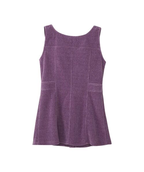 HYSTERIC GLAMOUR(ヒステリックグラマー)の「コーデュロイジャンパースカート(ワンピース・レディース・チャコールグレー/パープル/カーキ・FREE)」の4枚目の写真