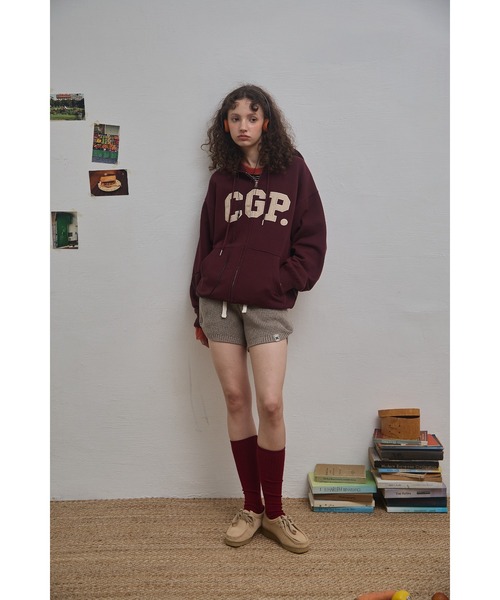 codegraphy（コードグラフィー）の「CGP Arch Logo Hooded Zip-up CBEBUTC330（スウェット・メンズ・ブラック/グレー/バーガンディー/ブラウン/オートミール・SMALL/MEDIUM/LARGE）」の5枚目の写真