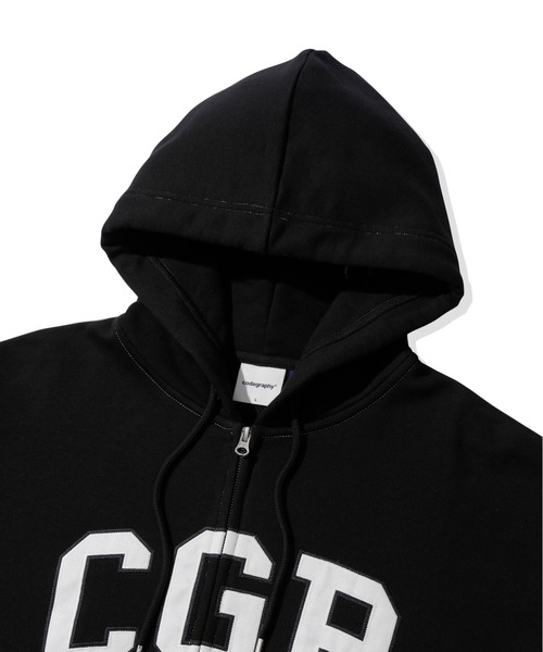 codegraphy（コードグラフィー）の「CGP Arch Logo Hooded Zip-up CBEBUTC330（スウェット・メンズ・ブラック/グレー/バーガンディー/ブラウン/オートミール・SMALL/MEDIUM/LARGE）」の18枚目の写真