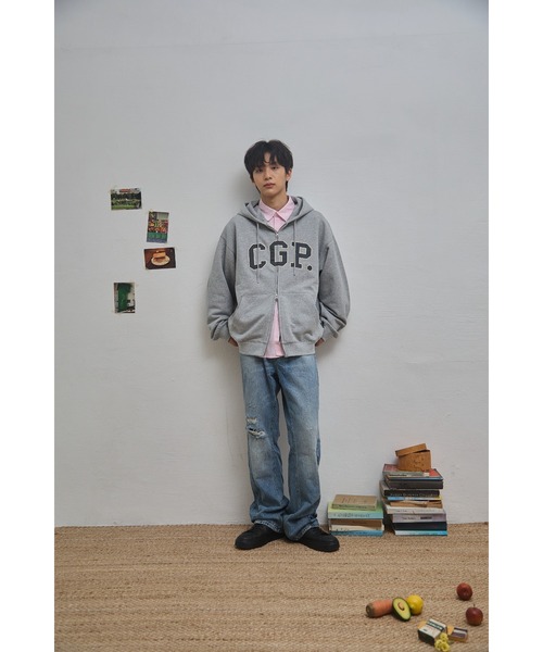 codegraphy（コードグラフィー）の「CGP Arch Logo Hooded Zip-up CBEBUTC330（スウェット・メンズ・ブラック/グレー/バーガンディー/ブラウン/オートミール・SMALL/MEDIUM/LARGE）」の17枚目の写真