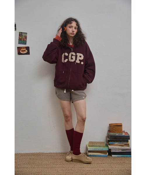 codegraphy（コードグラフィー）の「CGP Arch Logo Hooded Zip-up CBEBUTC330（スウェット・メンズ・ブラック/グレー/バーガンディー/ブラウン/オートミール・SMALL/MEDIUM/LARGE）」の16枚目の写真