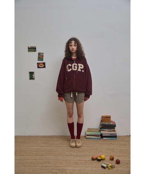 codegraphy（コードグラフィー）の「CGP Arch Logo Hooded Zip-up CBEBUTC330（スウェット・メンズ・ブラック/グレー/バーガンディー/ブラウン/オートミール・SMALL/MEDIUM/LARGE）」の15枚目の写真