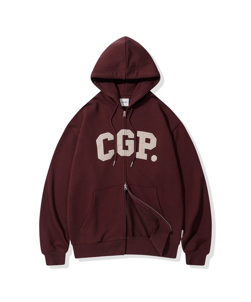 codegraphy（コードグラフィー）の「CGP Arch Logo Hooded Zip-up CBEBUTC330（スウェット・メンズ・ブラック/グレー/バーガンディー/ブラウン/オートミール・SMALL/MEDIUM/LARGE）」の8枚目の写真