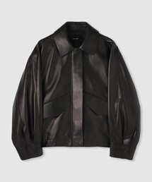 新品未使用　allureville ラムレザーコンパクトリブブルゾン セール】 ラムレザーコンパクトリブブルゾン （ブルゾン