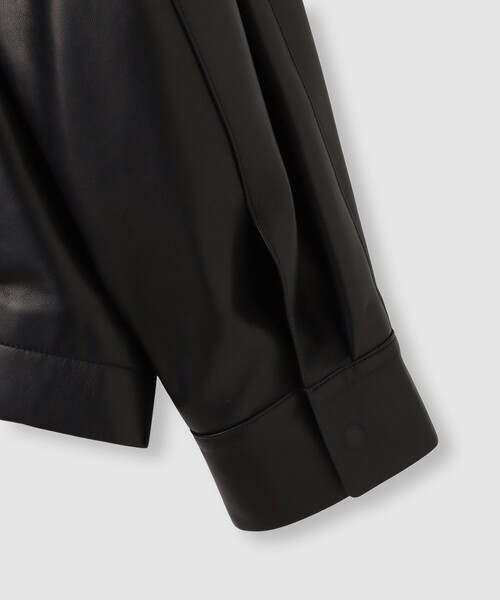 allureville（アルアバイル）の「別注ラムレザーブルゾン（ブルゾン・レディース・ブラック・2）」の5枚目の写真