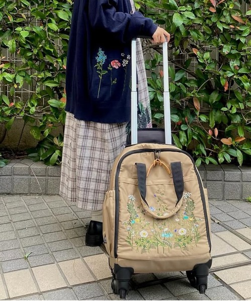 スーパーハッカ（SUPER HAKKA）/フラワーバレー刺繍キャリーバッグ フラワーバレー刺繍キャリーバッグ（スーツケース/キャリーバッグ