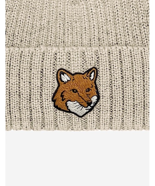 Maison Kitsune（メゾンキツネ）の「FOX HEAD BEANIE（ニットキャップ/ビーニー・メンズ・ベージュ系その他/ネイビー/ブラック・U）」の8枚目の写真