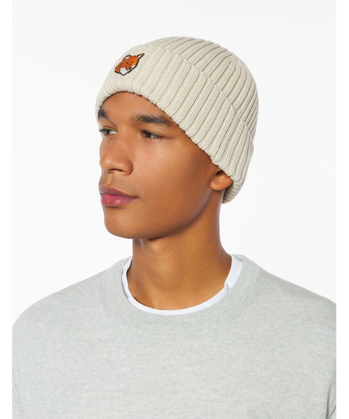 メゾン キツネ/MAISON KITSUNE ビーニー FOX HEAD BEANIE（ニットキャップ/ビーニー）｜Maison Kitsune（メゾン