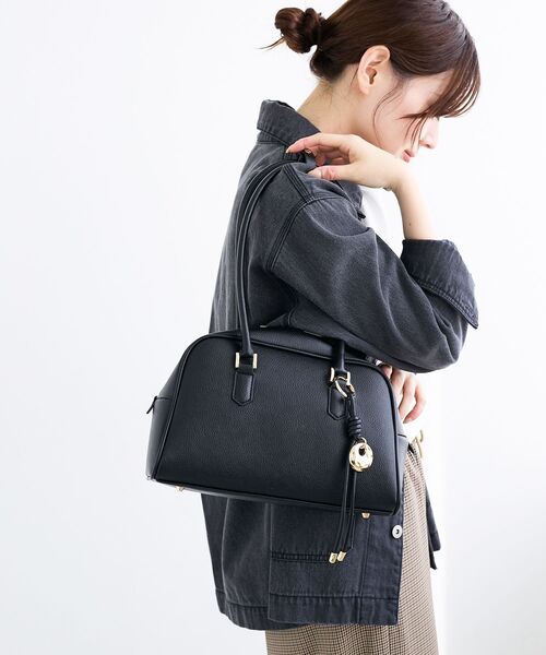 le.coeur blanc（ルクールブラン）の「ロングハンドルボストンバッグ（ボストンバッグ・レディース・ブラウン/ブラック・FREE）」の20枚目の写真