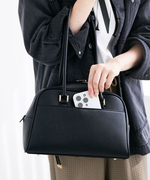 le.coeur blanc（ルクールブラン）の「ロングハンドルボストンバッグ（ボストンバッグ・レディース・ブラウン/ブラック・FREE）」の19枚目の写真