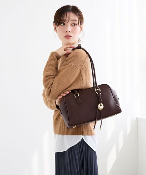 le.coeur blanc（ルクールブラン）の「ロングハンドルボストンバッグ（ボストンバッグ・レディース・ブラウン/ブラック・FREE）」の12枚目の写真