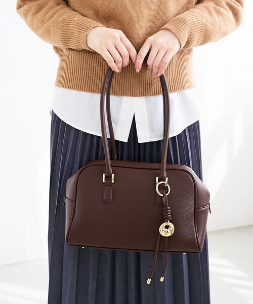 le.coeur blanc（ルクールブラン）の「ロングハンドルボストンバッグ（ボストンバッグ・レディース・ブラウン/ブラック・FREE）」の10枚目の写真