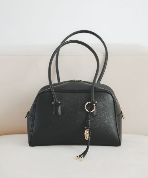 le.coeur blanc（ルクールブラン）の「ロングハンドルボストンバッグ（ボストンバッグ・レディース・ブラウン/ブラック・FREE）」の7枚目の写真